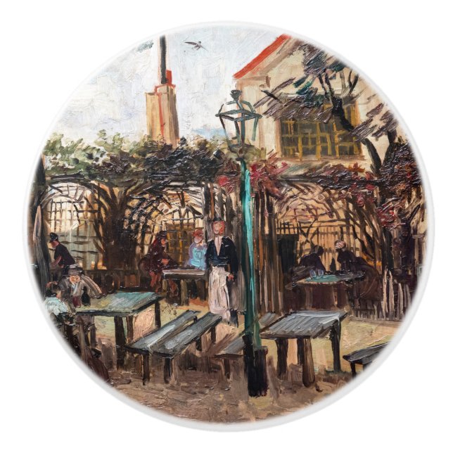 Vincent Van Gogh - La Guinguette på Montmartre Knopp (Framsidan)