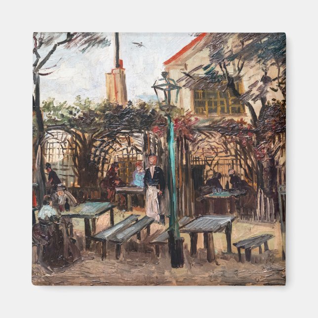 Vincent Van Gogh - La Guinguette på Montmartre Magnet (Framsidan)