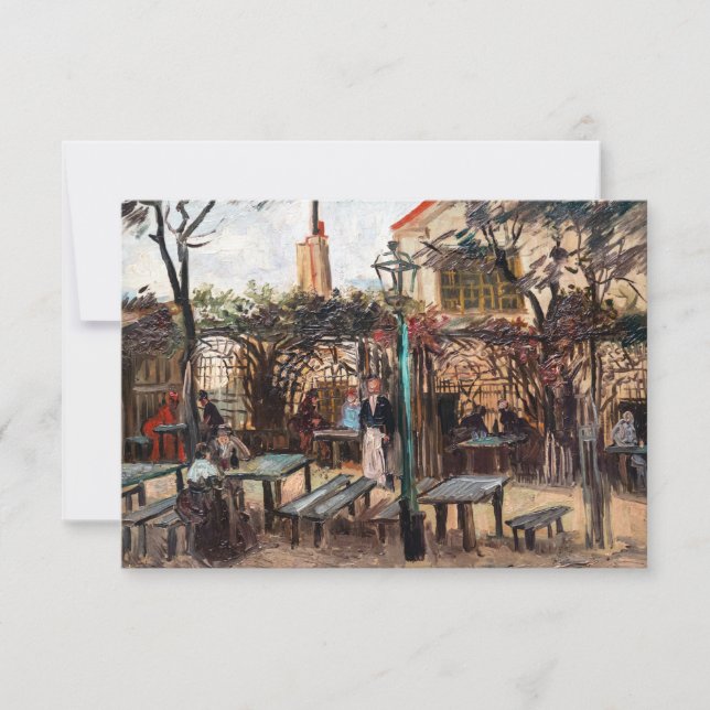 Vincent Van Gogh - La Guinguette på Montmartre Tack Kort (Framsida)