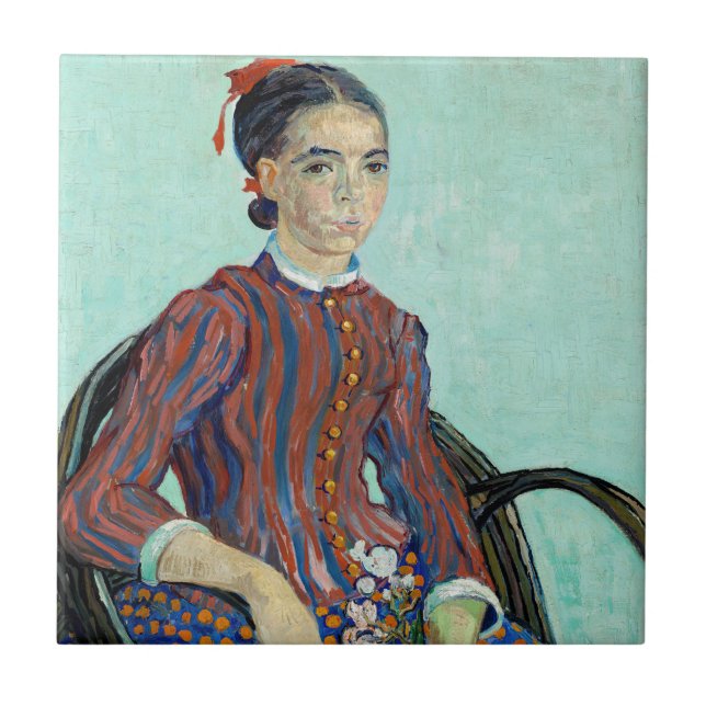 Vincent van Gogh - La Mousme Kakelplatta (Framsidan)