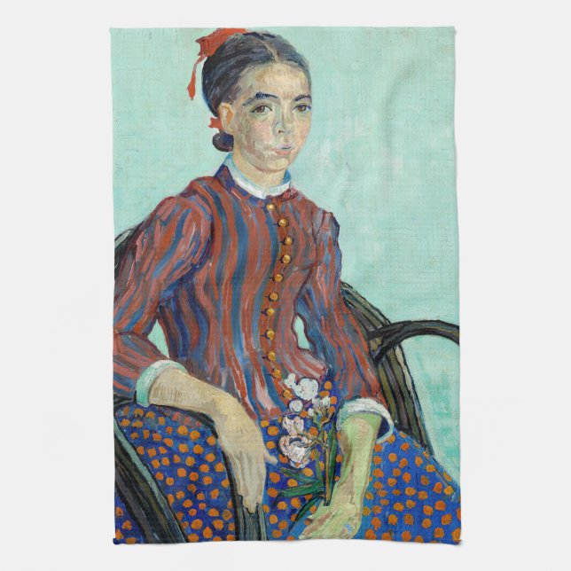 Vincent van Gogh - La Mousme Kökshandduk (Vertikal)