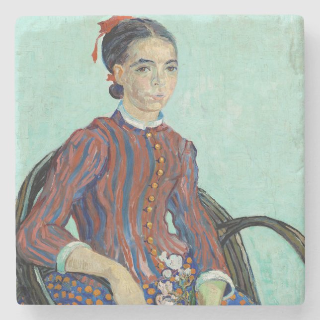 Vincent van Gogh - La Mousme Stenunderlägg (Framsidan)