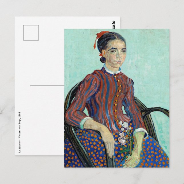 Vincent van Gogh - La Mousme Vykort (Fram/baksida)