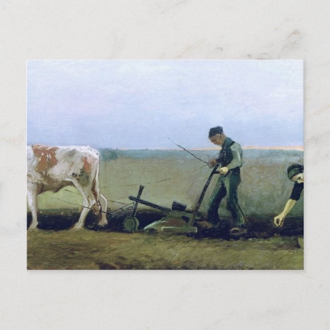 Vincent van Gogh | Laborer och plantering av jordb Vykort (Framsida)