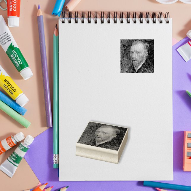 Vincent Van Gogh Ladda upp konsten och Skapa Anpas Stämpel (Vincent Van Gogh Upload Your Art and Create Custom Rubber Stamp)