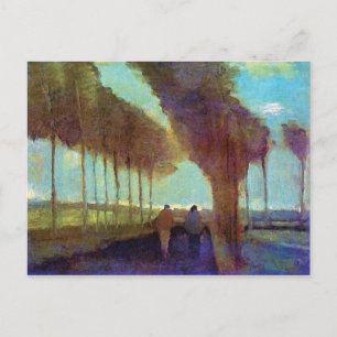 Vincent Van Gogh - Land Lane med två Figurer Vykort