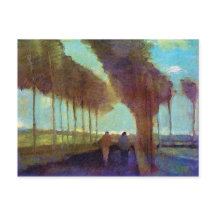 Vincent Van Gogh - Land Lane med två Figurer