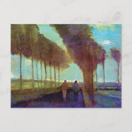 Vincent Van Gogh - Land Lane med två Figurer Vykort