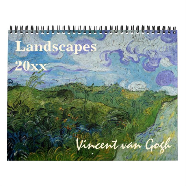 Vincent van Gogh Landscapes Vintage Fine Art Kalender (Omslag)