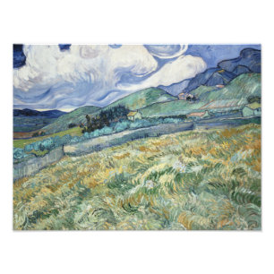 Vincent Van Gogh - landskap från Sanktt-Remy Fototryck