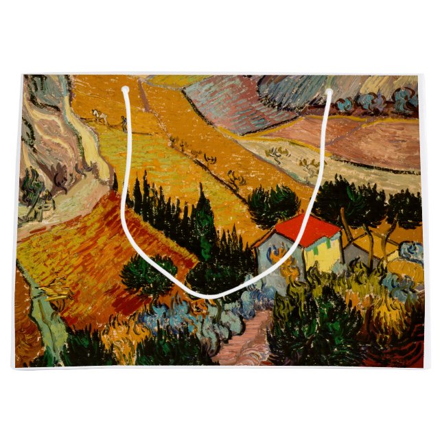 Vincent van Gogh - Landskap, House och Plowman (Framsidan)