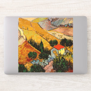 Vincent van Gogh - Landskap, House och Plowman Klistermärken