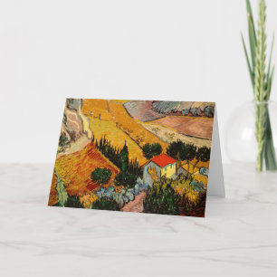 Vincent van Gogh - Landskap, House och Plowman Kort