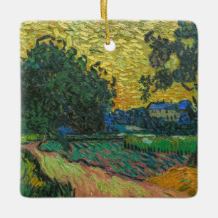 Vincent van Gogh - Landskap i Twilight Julgransprydnad Keramik