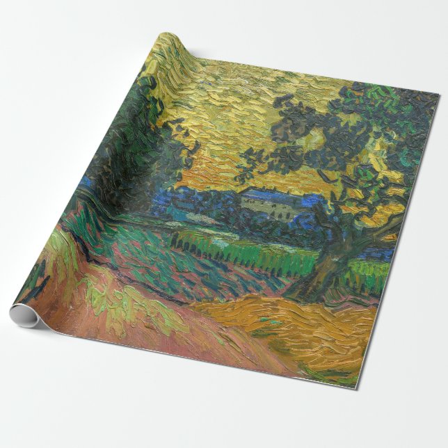 Vincent van Gogh - Landskap i Twilight Presentpapper (Utrullad)