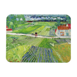 Vincent van Gogh - Landskap med Carriage & Tåg Magnet