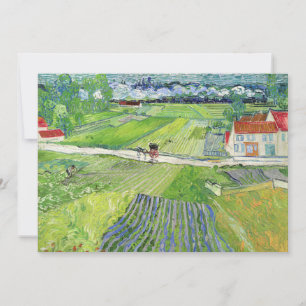 Vincent van Gogh - Landskap med Carriage & Tåg Tack Kort
