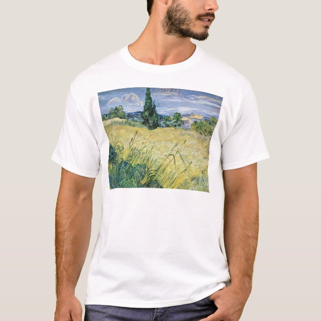 Vincent Van Gogh | landskap med grön maj, 1889 Tee (Framsida)