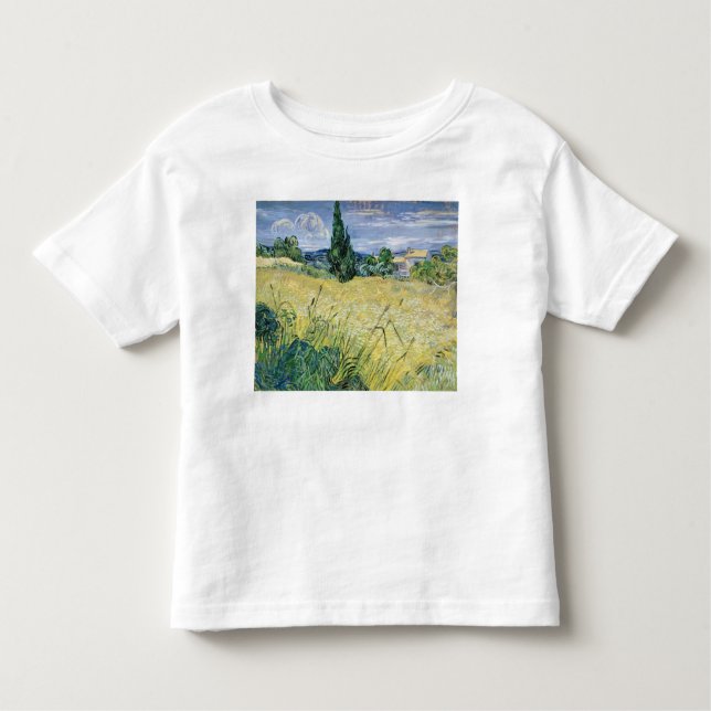 Vincent Van Gogh | landskap med grön maj, 1889 Tee (Framsida)