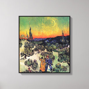 Vincent Van Gogh - Landskap med par Konstverk Canvastryck