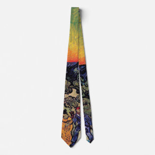 Vincent Van Gogh - Landskap med par Konstverk Slips