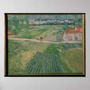 Vincent Van Gogh landskap på Auvers Poster