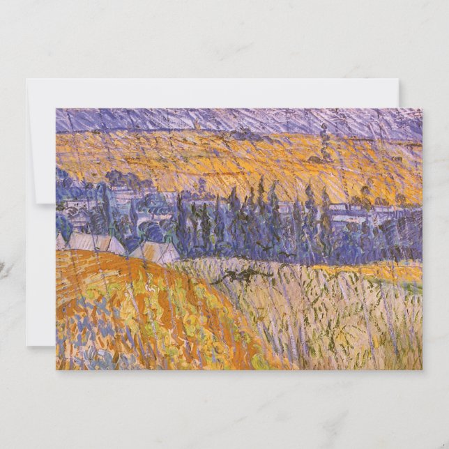 Vincent van Gogh - Landskap vid Auvers i regn (Framsida)