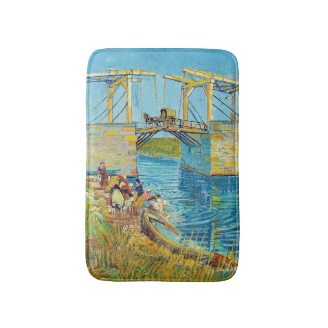 Vincent van Gogh - Langlois Bridge vid Arles #1 Badrumsmatta (Framsidan (Vertikal))