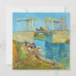Vincent van Gogh - Langlois Bridge vid Arles #1 Inbjudningar