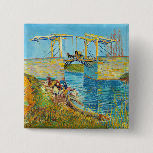Vincent van Gogh - Langlois Bridge vid Arles #1 Knapp