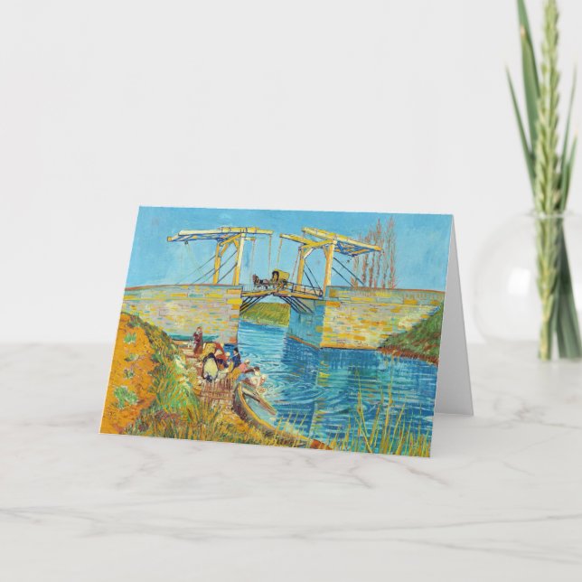 Vincent van Gogh - Langlois Bridge vid Arles #1 Kort (Framsida)