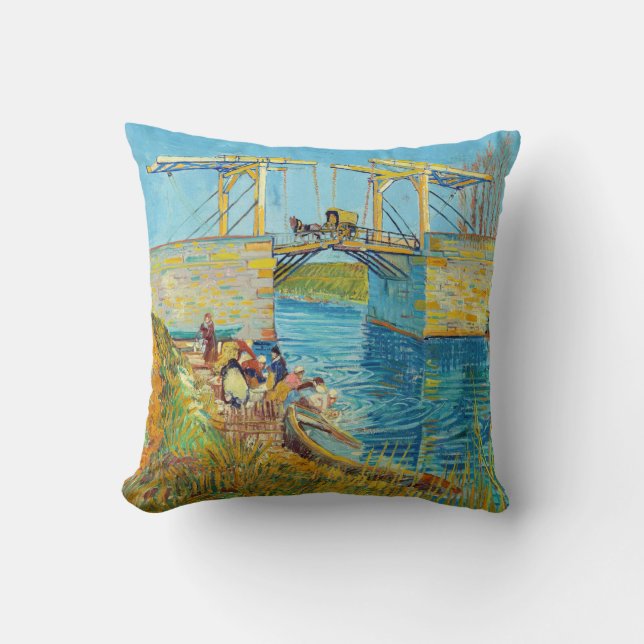 Vincent van Gogh - Langlois Bridge vid Arles #1 Kudde (Framsida)