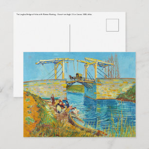 Vincent van Gogh - Langlois Bridge vid Arles #1 Vykort