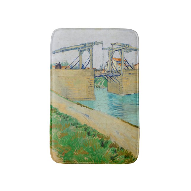 Vincent van Gogh - Langlois Bridge vid Arles #2 Badrumsmatta (Framsidan (Vertikal))