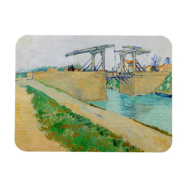 Vincent van Gogh - Langlois Bridge vid Arles #2 Magnet (Horisontell)