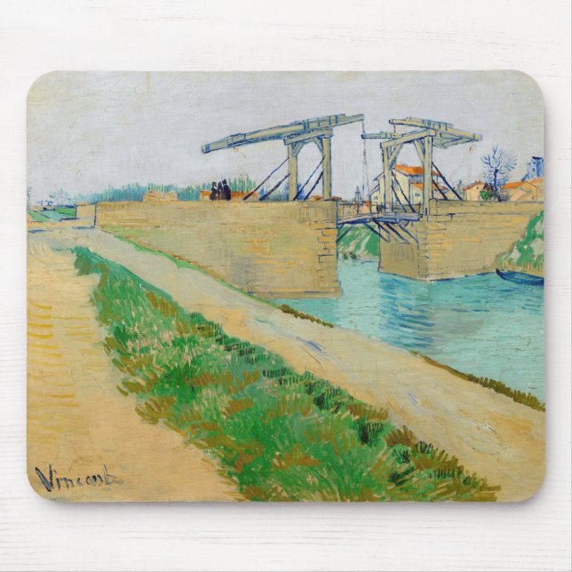 Vincent van Gogh - Langlois Bridge vid Arles #2 Musmatta (Framsidan)
