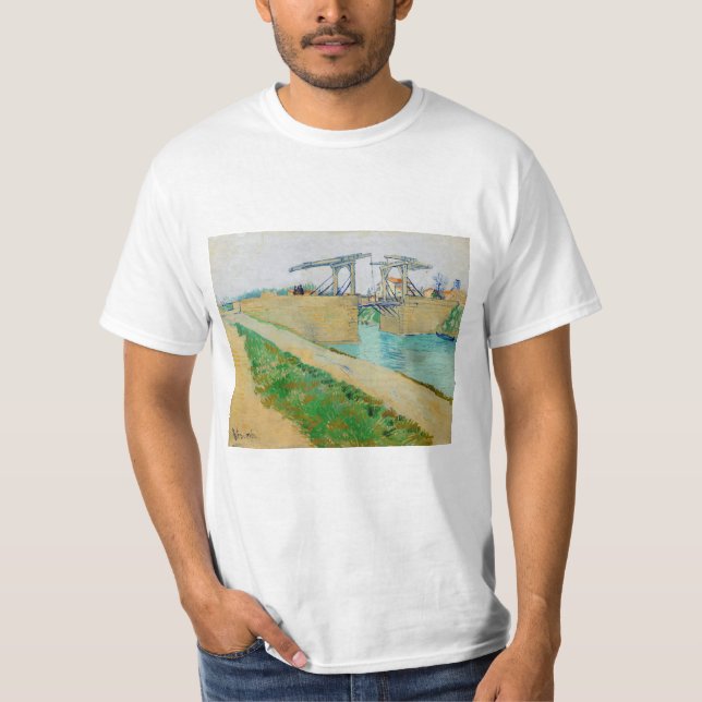 Vincent van Gogh - Langlois Bridge vid Arles #2 T Shirt (Framsida)