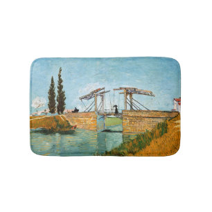 Vincent van Gogh - Langlois Bridge vid Arles #3 Badrumsmatta