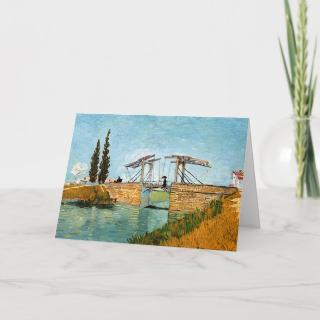 Vincent van Gogh - Langlois Bridge vid Arles #3 Kort (Framsida)