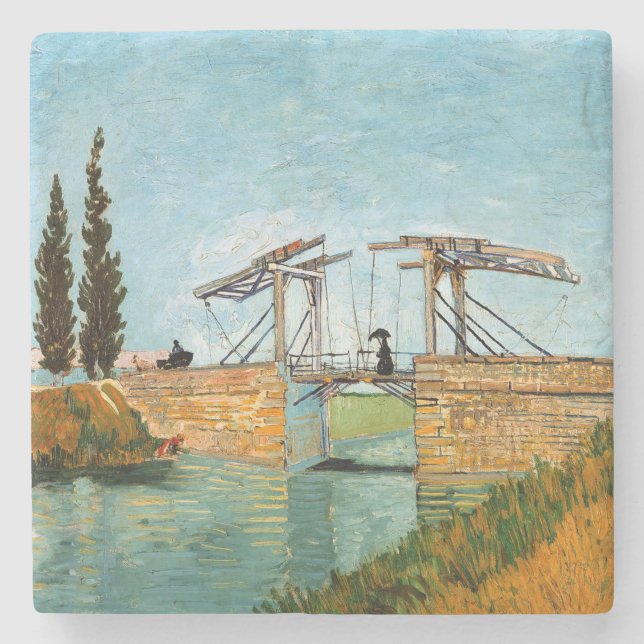 Vincent van Gogh - Langlois Bridge vid Arles #3 Stenunderlägg (Framsidan)