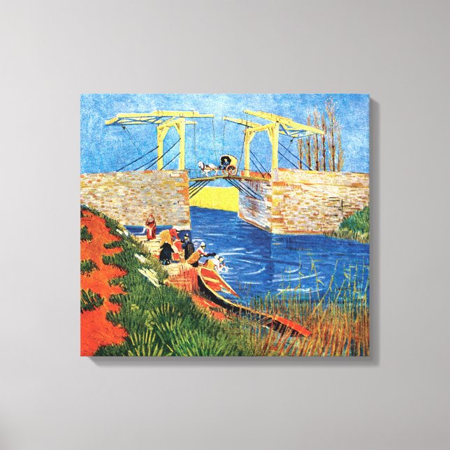 Vincent Van Gogh - Langloisbron i Arles Canvastryck (Framsida)