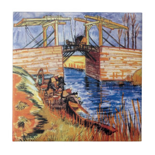 Vincent Van Gogh - Langloisbron i Arles Kakelplatta