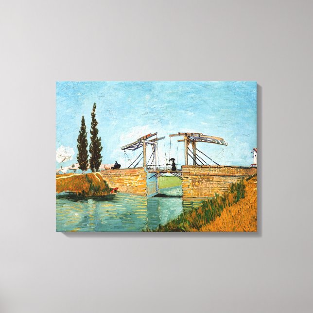 Vincent van Gogh - Langloisbron vid Arles #3 Canvastryck (Framsida)
