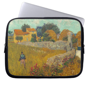 Vincent Van Gogh lantbrukarhem i Provence, 1888 Laptop Fodral