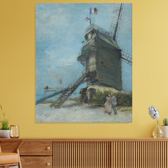 Vincent van Gogh - Le Moulin de la Galette Canvastryck (Insitu (Vardagsrum))
