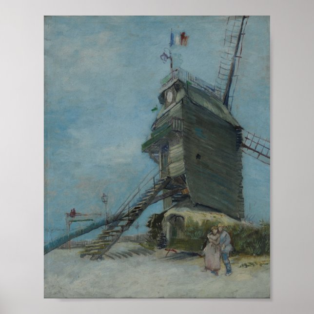 Vincent van Gogh -  Le Moulin de la Galette Poster (Framsidan)