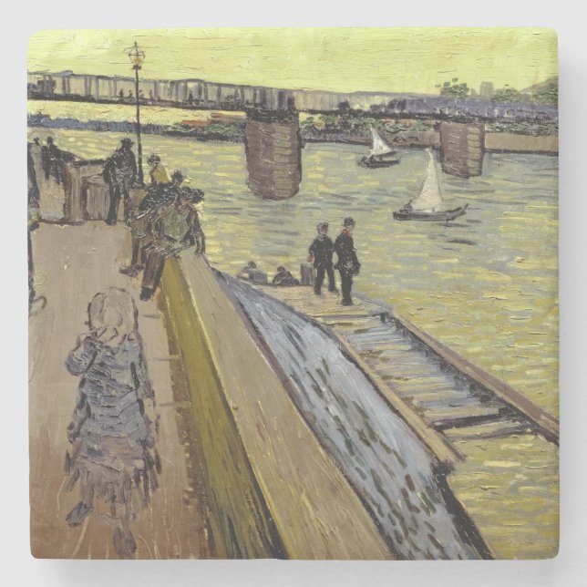 Vincent van Gogh| Le Pont de Trinquetaille Arles Stenunderlägg (Framsidan)