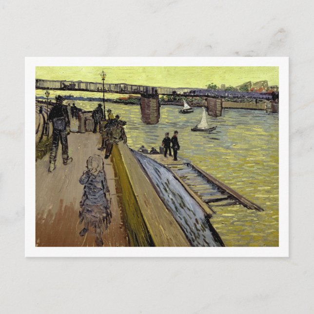 Vincent Van Gogh | Le Pont de Trinquetaille Arles Vykort (Framsida)