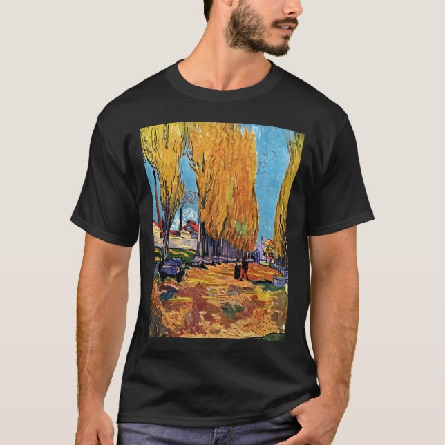 Vincent Van Gogh - Les Alyscamps Autumn Landscape T-shirt (Framsida)
