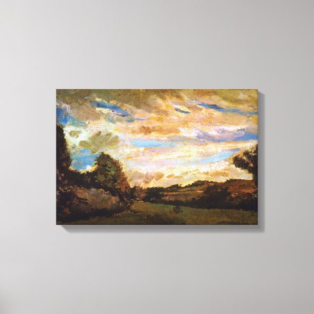 Vincent Van Gogh - Liggande med Dunes Fine Art Canvastryck (Framsida)